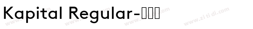 Kapital Regular字体转换